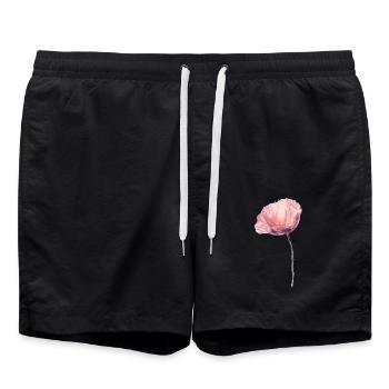 Blume - Badeshorts - Schwarz - Vorne - AI Model Male 185 light (185cm)
