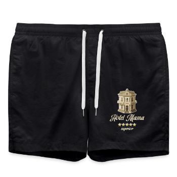 Hotel Mama Deluxe 5 Sterne - Badeshorts - Schwarz - Vorne - AI Model Male 185 light (185cm)