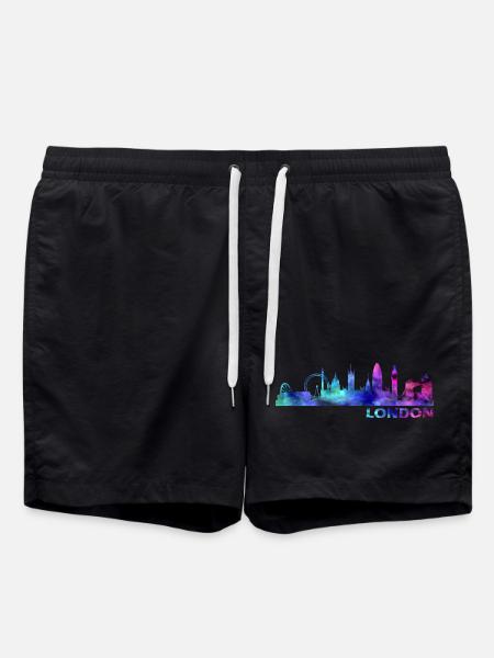 Skyline London - Badeshorts - Schwarz