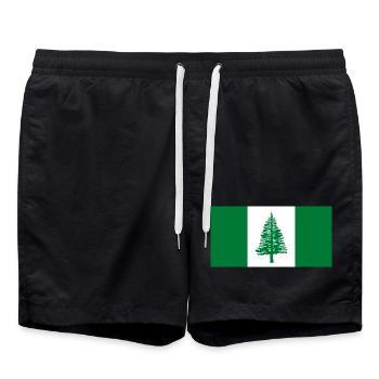 Norfolkinsel - Badeshorts - Schwarz - Vorne - AI Model Male 185 light (185cm)