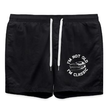 Im not old im Classic Vintage Car Gifts - Swim Trunks - black - Front - AI Model Male 185 light (185cm)
