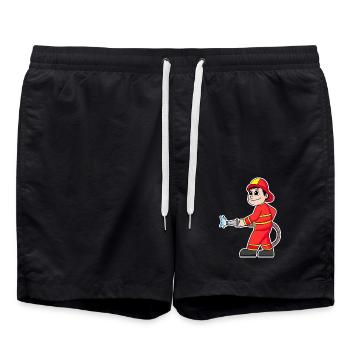 Firefighter - Swim Trunks - black - Front - AI Model Male 185 light (185cm)