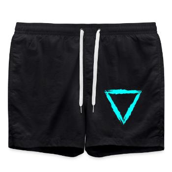 Element Symbol Wasser - Badeshorts - Schwarz - Vorne - AI Model Male 185 light (185cm)