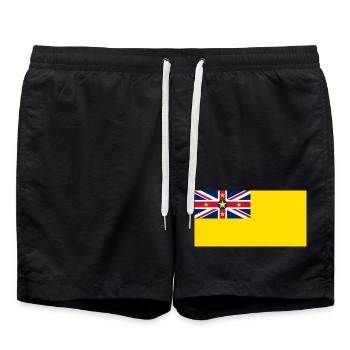 Niue - Badeshorts - Schwarz - Vorne - AI Model Male 185 light (185cm)