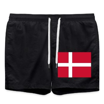Dänemark - Badeshorts - Schwarz - Vorne - AI Model Male 185 light (185cm)