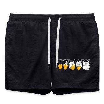 Popcorn Evolution - Badeshorts - Schwarz - Vorne - AI Model Male 185 light (185cm)