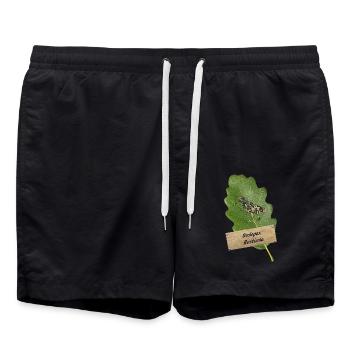 OBV - Scolopax Rusticola # 4 Camo Becasse - Badeshorts - Schwarz - Vorne - AI Model Male 185 light (185cm)