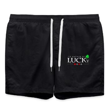 Poker - Badeshorts - Schwarz - Vorne - AI Model Male 185 light (185cm)