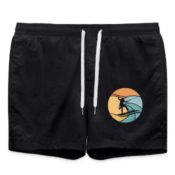 Wasserski Wassersport Wasserskifahren Wasserskifah - Badeshorts - Schwarz - Vorne - AI Model Male 185 light (185cm)