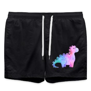 Dino - Badeshorts - Schwarz - Vorne - AI Model Male 185 light (185cm)