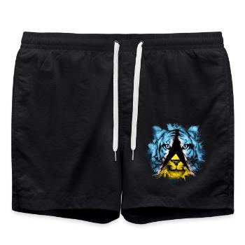 St. Lucia - Badeshorts - Schwarz - Vorne - AI Model Male 185 light (185cm)