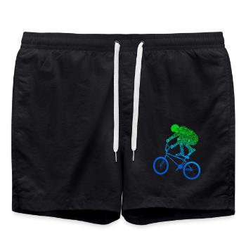 BMX Bike Stunts Bike Jungen Fahrrad BMX Kinder - Badeshorts - Schwarz - Vorne - AI Model Male 185 light (185cm)