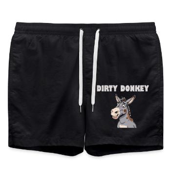 DIRTY DONKEY - Badeshorts - Schwarz - Vorne - AI Model Male 185 light (185cm)