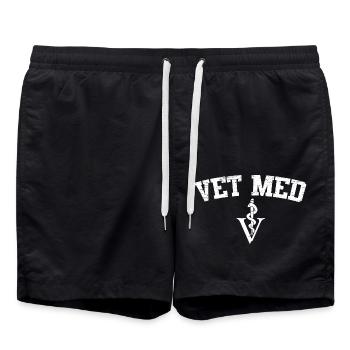 Vet Med Tierarzt Tiermedizin - Badeshorts - Schwarz - Vorne - AI Model Male 185 light (185cm)