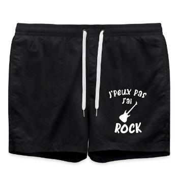 Je peux pas j'ai rock - Short de bain - noir - Devant - AI Model Male 185 light (185cm)