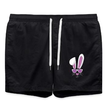 Cool ski and Easter - Swim Trunks - black - Front - AI Model Male 185 light (185cm)