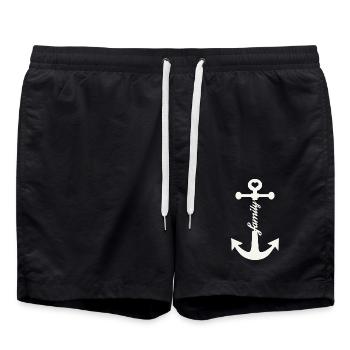 family - Badeshorts - Schwarz - Vorne - AI Model Male 185 light (185cm)