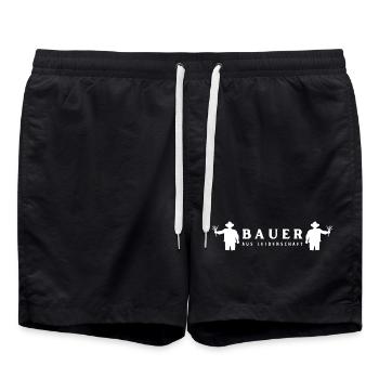 Bauer aus Leidenschaft - Badeshorts - Schwarz - Vorne - AI Model Male 185 light (185cm)
