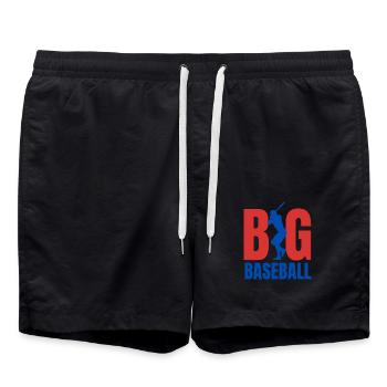 Baseball BIG - Short de bain - noir - Devant - AI Model Male 185 light (185cm)