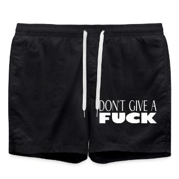 Keine Meinung? Kein Problem. Ich schon. - Badeshorts - Schwarz - Vorne - AI Model Male 185 light (185cm)