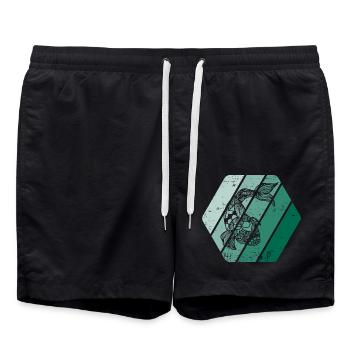 Koi - Badeshorts - Schwarz - Vorne - AI Model Male 185 light (185cm)