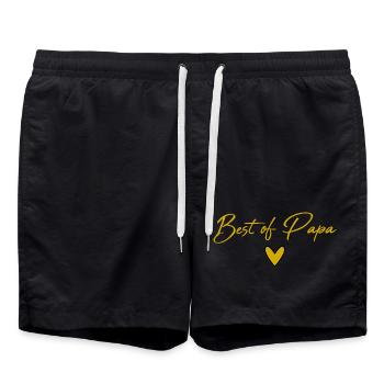PAPOUNET. PAPA. FÊTE DES PÈRES. BONNE FÊTE PAPA - Short de bain - noir - Devant - AI Model Male 185 light (185cm)