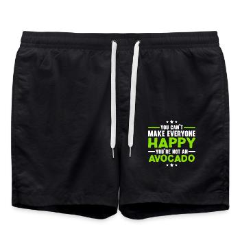 Du kannst nicht jeden glücklich machen Du bist nic - Badeshorts - Schwarz - Vorne - AI Model Male 185 light (185cm)
