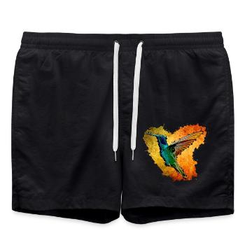 Kolibri - Badeshorts - Schwarz - Vorne - AI Model Male 185 light (185cm)