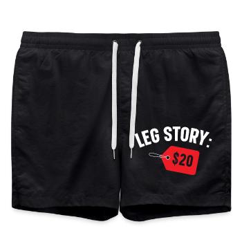 Bein Geschichte $20 Behinderung Hilfen Lustige Amp - Badeshorts - Schwarz - Vorne - AI Model Male 185 light (185cm)