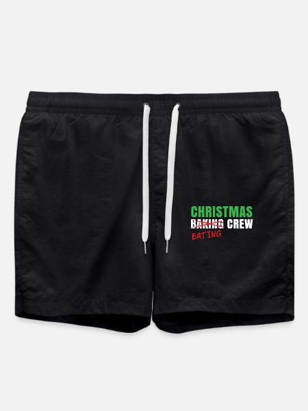 Weihnachten Essen Crew - Weihnachten Hemd - Badeshorts - Schwarz