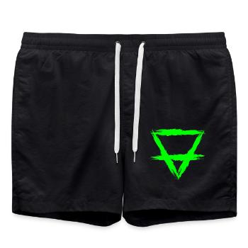 Element Symbol Erde - Badeshorts - Schwarz - Vorne - AI Model Male 185 light (185cm)