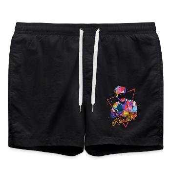 Kreativer Konditor Zuckerwerk - Badeshorts - Schwarz - Vorne - AI Model Male 185 light (185cm)