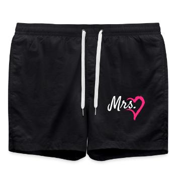 Mrs Herz - Badeshorts - Schwarz - Vorne - AI Model Male 185 light (185cm)