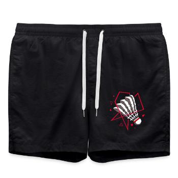 Wendige Federfussball Mannschaft - Badeshorts - Schwarz - Vorne - AI Model Male 185 light (185cm)