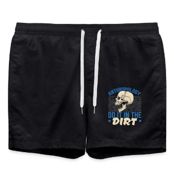 Anthropologie Im Dreck arbeiten Anthropologe - Badeshorts - Schwarz - Vorne - AI Model Male 185 light (185cm)