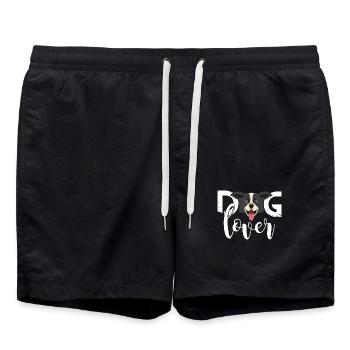 Hundefreund Hundeliebe Hundeliebhaber Hundehalter - Badeshorts - Schwarz - Vorne - AI Model Male 185 light (185cm)