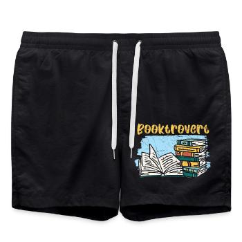 Lesen ist magisch Bücher lesen Buch lesen - Badeshorts - Schwarz - Vorne - AI Model Male 185 light (185cm)