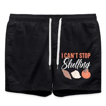 Ich kann nicht aufhören Muscheln zu sammeln Musche - Badeshorts - Schwarz - Vorne - AI Model Male 185 light (185cm)