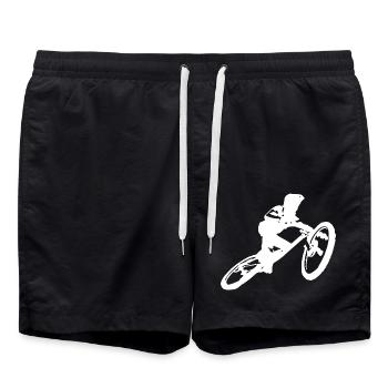 MTB Enduro Trail - Badeshorts - Schwarz - Vorne - AI Model Male 185 light (185cm)
