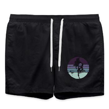 Uropa - Badeshorts - Schwarz - Vorne - AI Model Male 185 light (185cm)