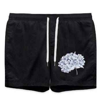 Blume - Badeshorts - Schwarz - Vorne - AI Model Male 185 light (185cm)