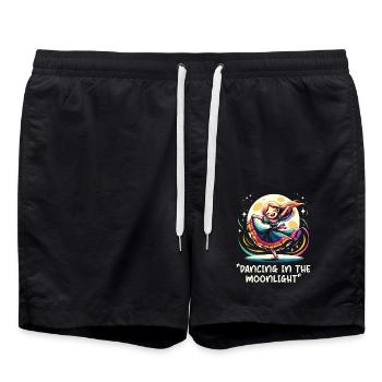 Songtexte Musikliebhaber Songwriter Musikfestival - Badeshorts - Schwarz - Vorne - AI Model Male 185 light (185cm)