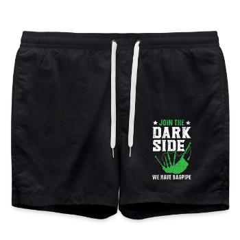 Join The Dark Side Wir haben Dudelsack Dudelsack - Badeshorts - Schwarz - Vorne - AI Model Male 185 light (185cm)