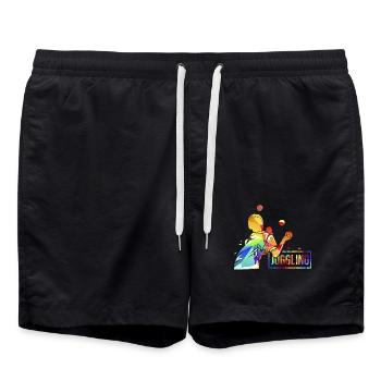 Geschickter Jongleur Zirkusnummer - Badeshorts - Schwarz - Vorne - AI Model Male 185 light (185cm)