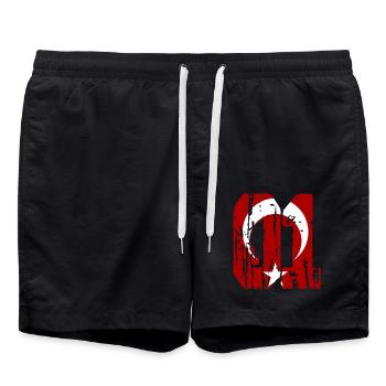 Adana 01 used Styl - Badeshorts - Schwarz - Vorne - AI Model Male 185 light (185cm)