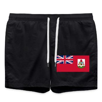 Bermuda - Badeshorts - Schwarz - Vorne - AI Model Male 185 light (185cm)