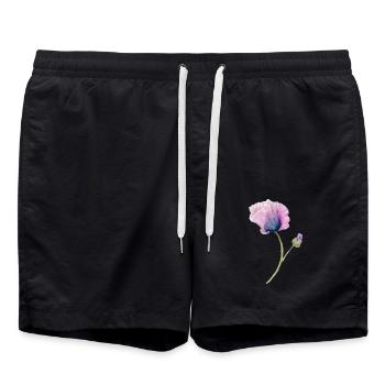 Blume - Badeshorts - Schwarz - Vorne - AI Model Male 185 light (185cm)