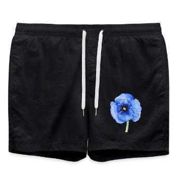 Blume - Badeshorts - Schwarz - Vorne - AI Model Male 185 light (185cm)