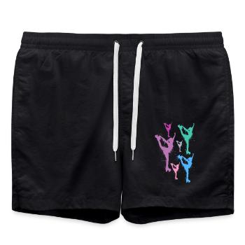 Rollschuhe Kinder Roller Skating Rollschuh Mädchen - Badeshorts - Schwarz - Vorne - AI Model Male 185 light (185cm)