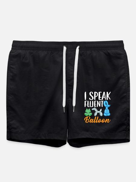 Ich spreche fließend Ballon Twister Ballonmodellie - Badeshorts - Schwarz